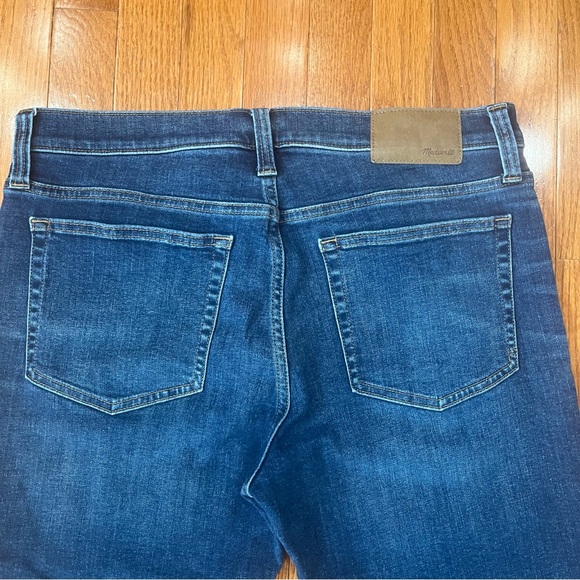 Madewell Straight Leg Dark Blue Men's Jeans - Picture 5 of 9